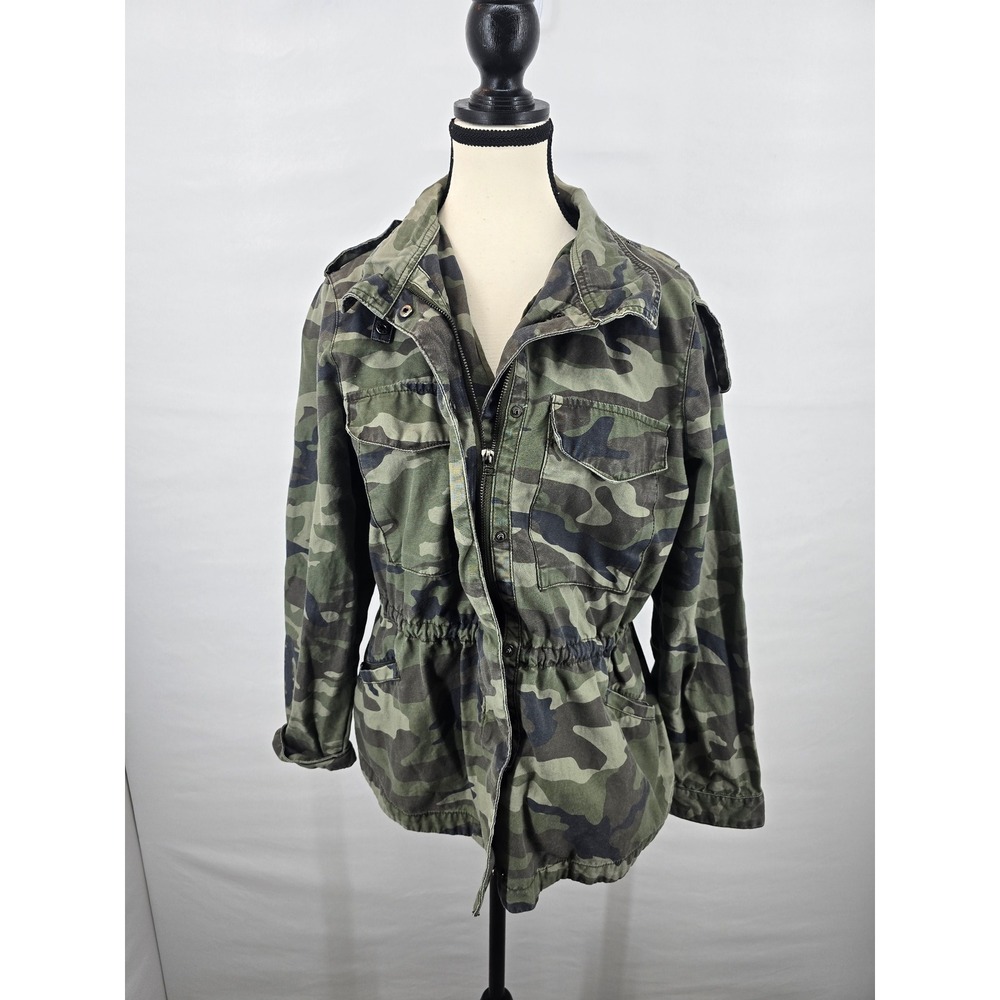 Altar'd State Womens Camo Utility Field Jacket Green Brown Size M 1577